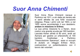 Suor Anna Chimenti - il liceo scientifico “santi savarino”