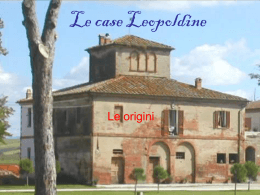 Le case Leopoldine PRESENTAZIONE