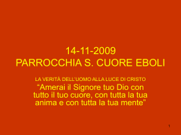 Le Diapositive - Parrocchia Sacro Cuore di Ges&ugrave;