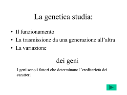 genetica_1_08_09 - Università degli Studi di Roma Tor Vergata
