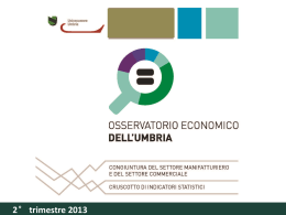 Slides economia Umbria II trimestre 2013