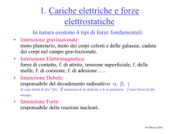 la carica elettrica - Liceo Daniele Crespi