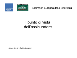 Il punto di vista dell`assicuratore