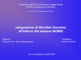 Questa è una tesi - DBGroup - Università degli studi di Modena e