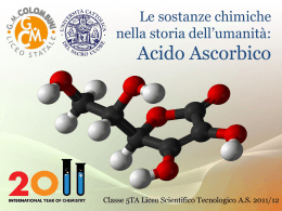 Scienze &ndash; Acido ascorbico