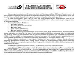 Indagine sulle locazioni degli studenti universitari