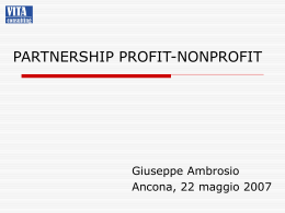 la partnership tra l`impresa el`organizzazione non profit