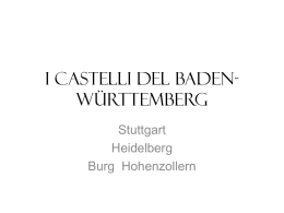 I castelli del Baden-Württemberg