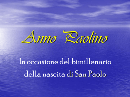 Anno Paolino (in pps)