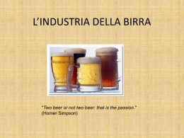 L`INDUSTRIA DELLA BIRRA - IISS Caramia