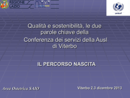 Il percorso nascita