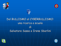 Dal bullismo al cyberbullismo: una ricerca a scuola