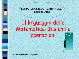 Insiemi  - Roberto Capone