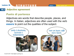 PowerPoint Presentation - 1B.2 Adjective agreement
