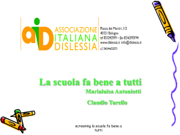 la scuola fa bene a tutti - Associazione Italiana Dislessia