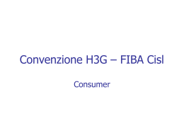 Convenzione H3G – FIBA Cisl