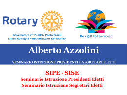 Alberto Azzolini - Rotary distretto 2072