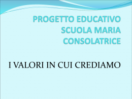 Scarica le slide della presentazione PowerPoint del Progetto