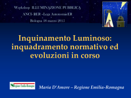 D`Amore - RER - Inquadramento normativo ed evoluzioni in corso