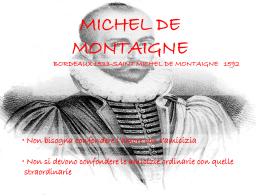 L`Amore e l`Amicizia: Michel de Montaigne