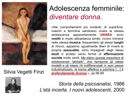 L`et&agrave; incerta. I nuovi adolescenti