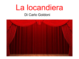 La locandiera - Liceo Classico Dettori