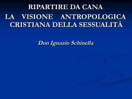 La visione antropologica cristiana della sessualit&agrave;
