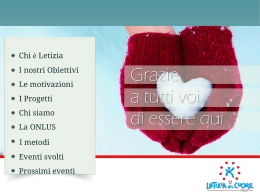 scarica presentazione - Letizia nel Cuore Onlus