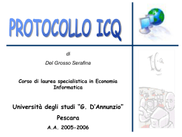 ICQ - Dipartimento di Matematica e Informatica