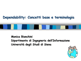 La Dependability: Concetti e Terminologia