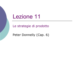 Le strategie di prodotto .(Italian)