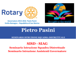Pietro Pasini - Rotary distretto 2072