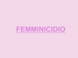 Femminicidio - ITSOS `Marie Curie`