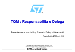 TQM: responsabilità e delega