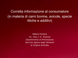 Corretta informazione al consumatore