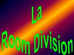 La Room Division - Benvenuto su SNAIPO.IT