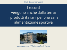 I record vengono anche dalla terra: i prodotti italiani per una sana
