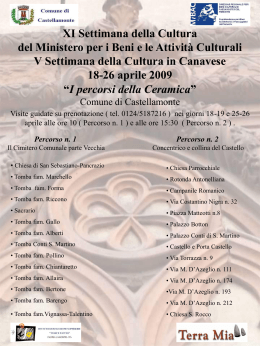 XI Settimana dalla Cultura