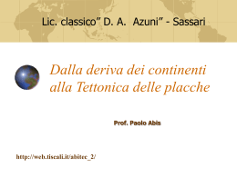 Dalla deriva dei continenti alla Tettonica delle placche