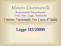 Legge 383 - Servizio Civile Unpli