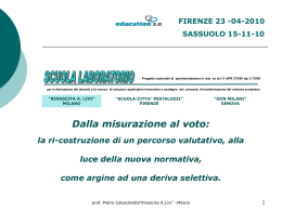 Dalla misurazione al voto (1° incontro)