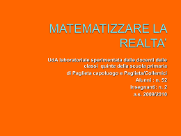 MATEMATIZZARE LA REALTA` - Portale Sangro Aventino