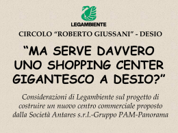 ma serve davvero uno shopping center gigantesco a desio?