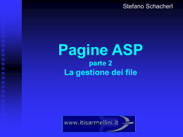 Pagine Asp: introduzione