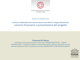 Relazione dott. Renne - Ordine dei Dottori Commercialisti di Taranto