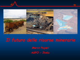 Marco Pagani - Il futuro delle risorse minerarie