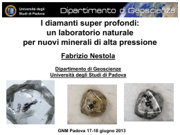 un laboratorio naturale per nuovi minerali di alta pressione