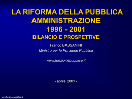 la riforma della pubblica amministrazione in italia