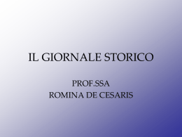 Il giornale storico