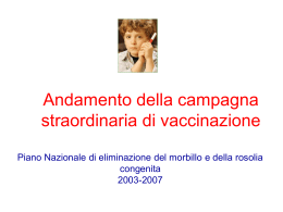 Stato di avanzamento campagna straordinaria